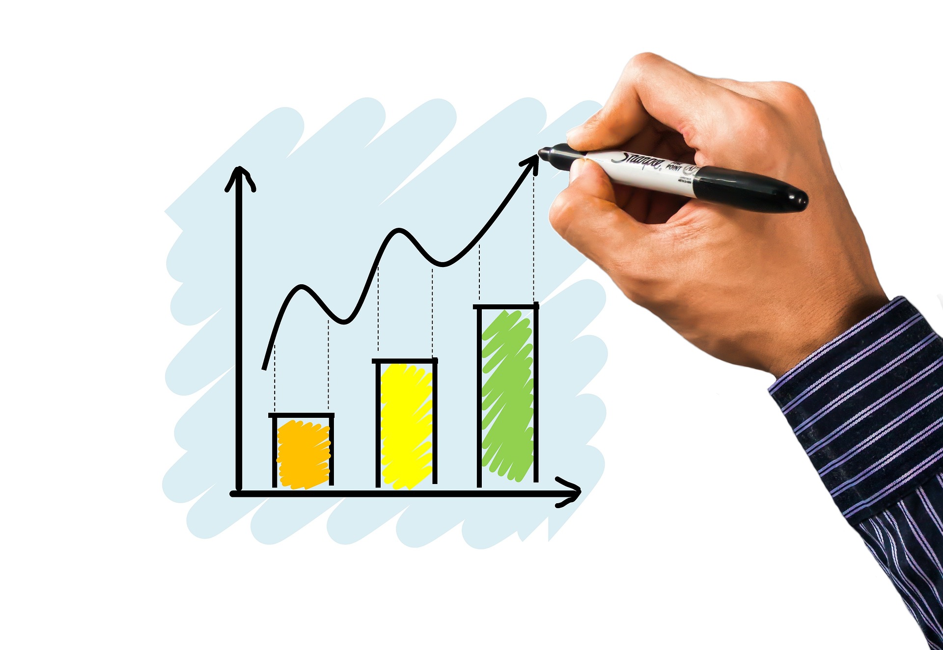 A beginner trader analyzing stock charts on a laptop screen, learning trading strategies.